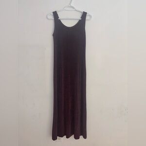 St. Bernard Brown Stretchy Sleeveless Maxi Dress Size 12